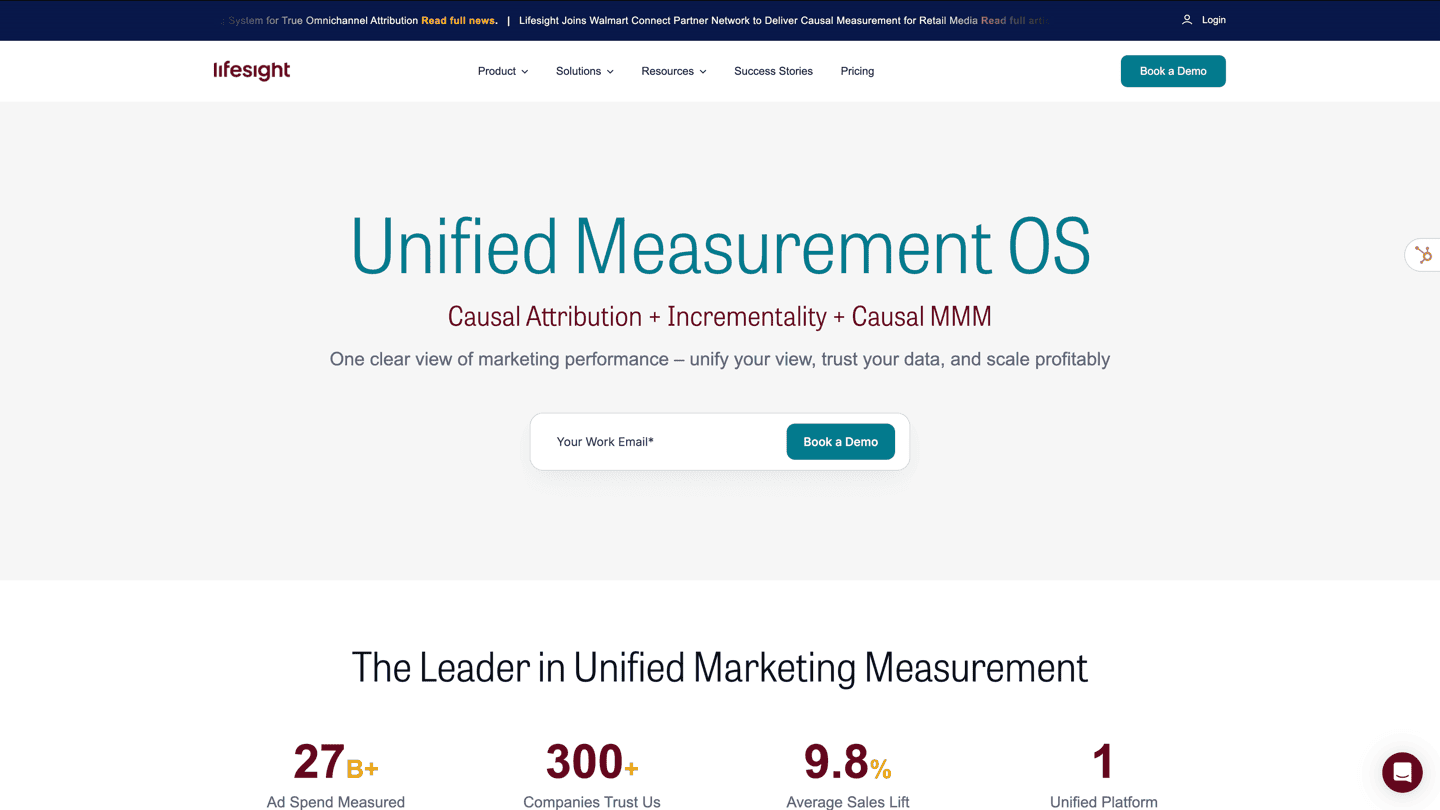 Lifesight unified marketing measurement platform