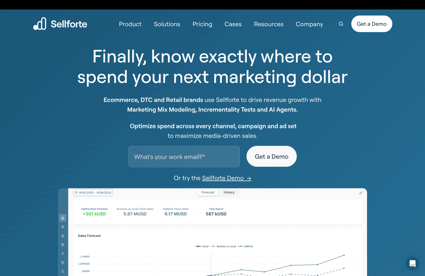 Sellforte platform screenshot